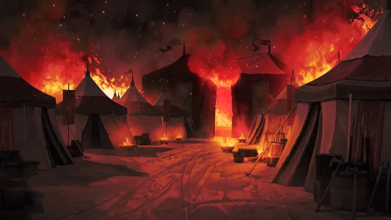 Medieval War Tents map, Fire variant
