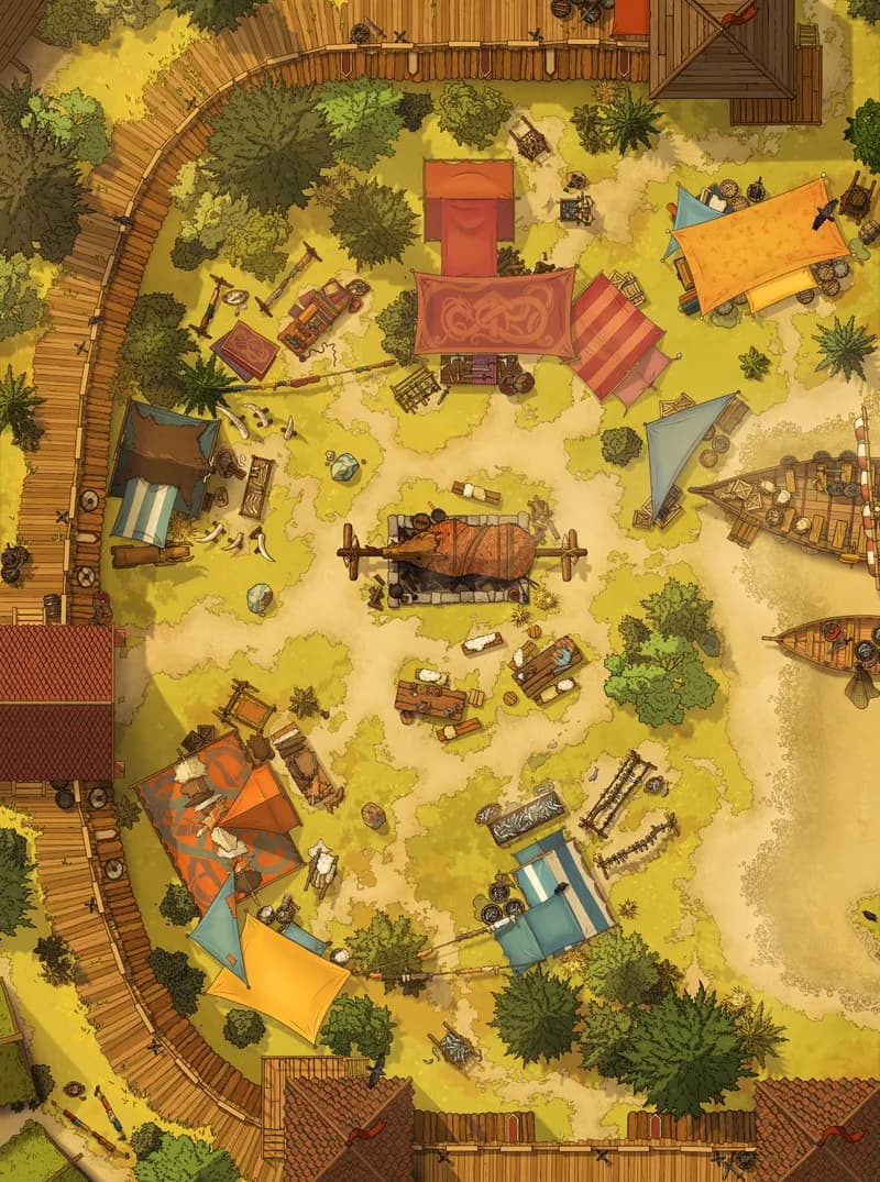 Viking Market map, Low Tide variant