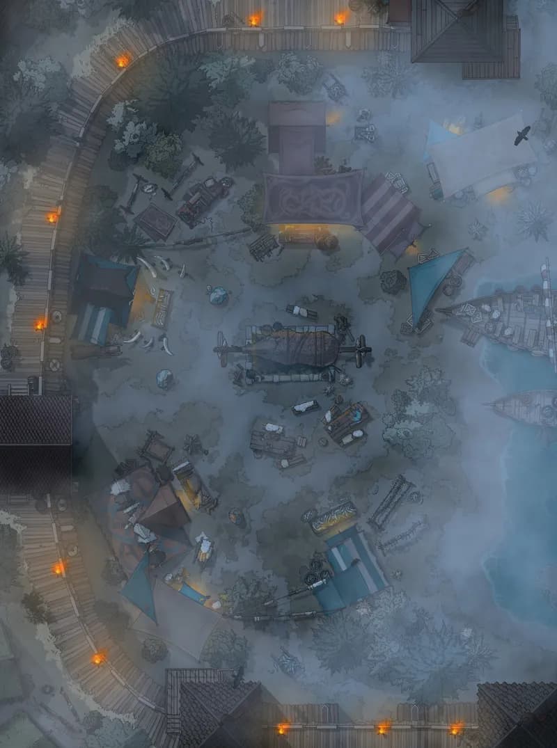Viking Market map, Fog variant
