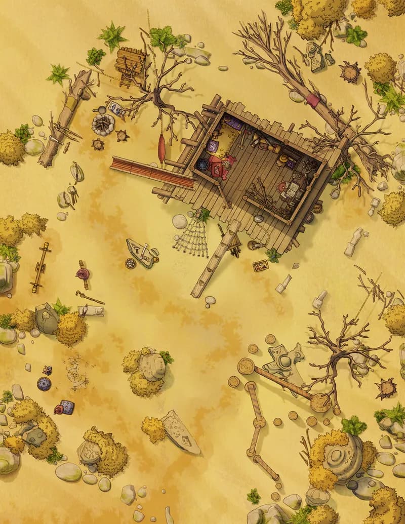 Young Adventurer's Hideout map, Desert variant