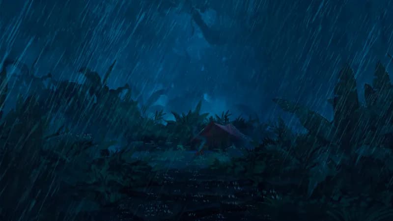 Cloud Forest Camp map, Rain variant