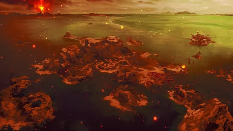 Pirate Islands map, Volcanic Eruption variant