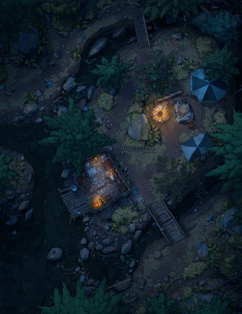 Knight's Refuge map, Original Night variant