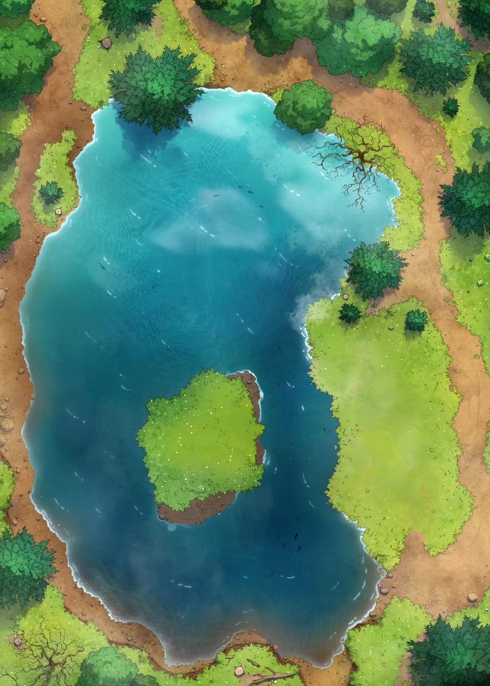 Rusty Robot Lake map, Natural variant