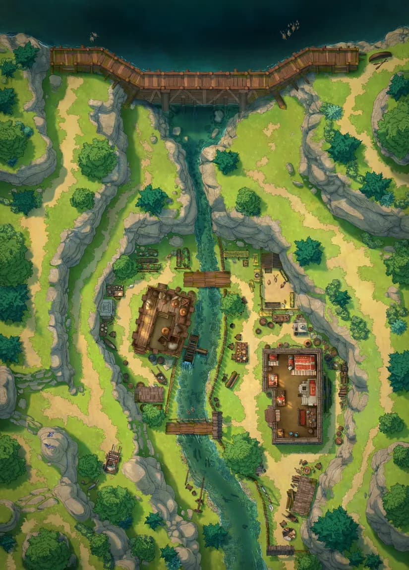 Riverside Mill map, Interior Day variant