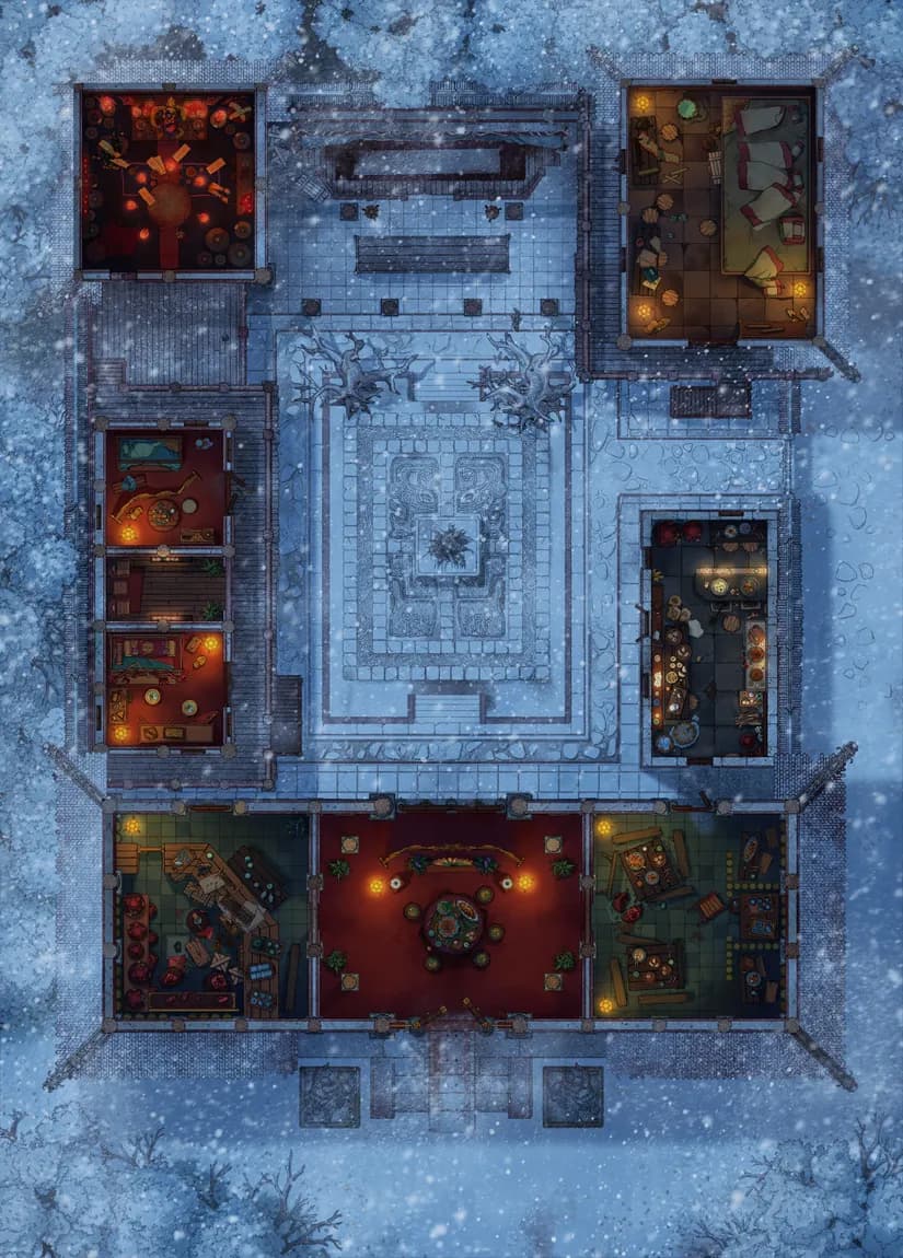 Wuxia Tavern map, Winter variant