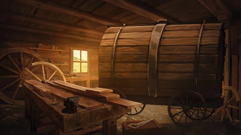 Village Wainwright Shop map, Carriage Repair variant