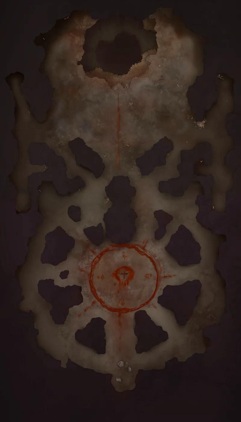 Necropolis Dungeon map, Level 4 Blood Altar variant