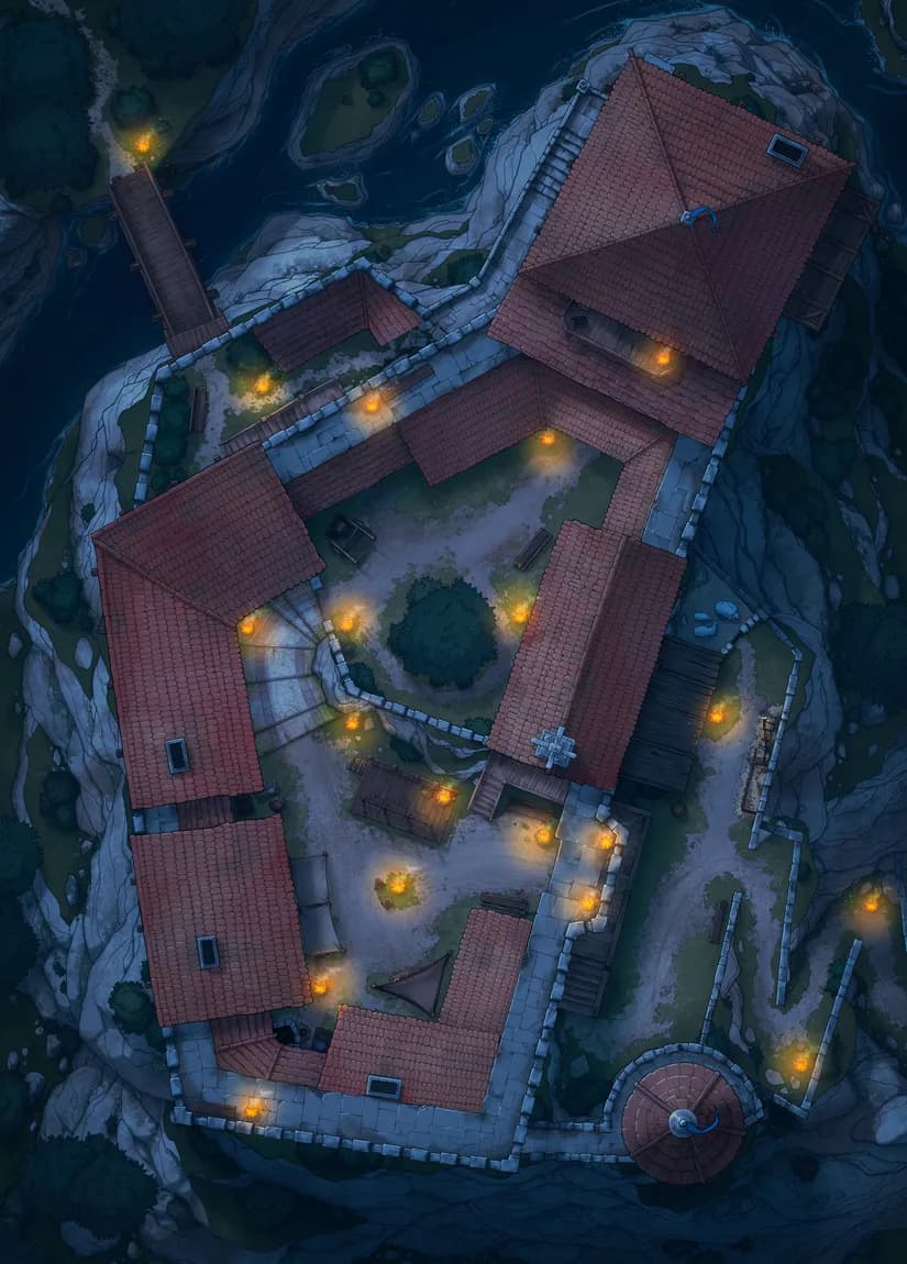 Island Toll Castle map, Original Night variant