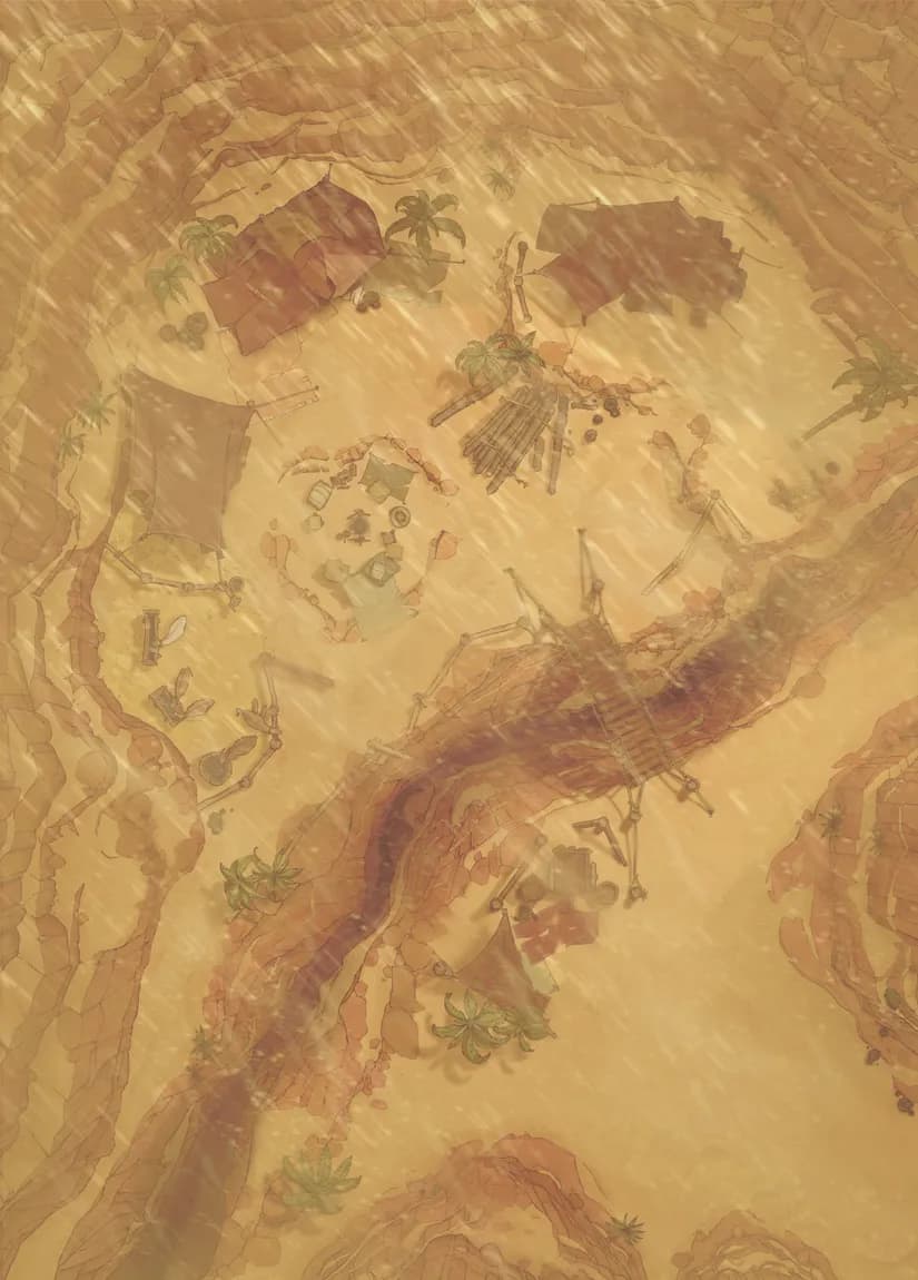 Desert Trading Camp map, Sandstorm variant