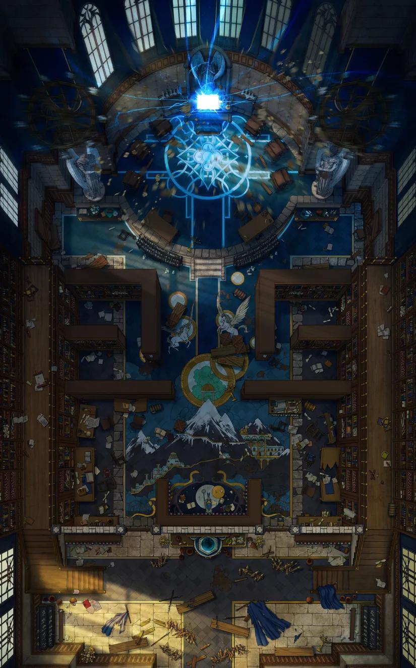 Celestial Chapel Interior map, Errant Spell variant