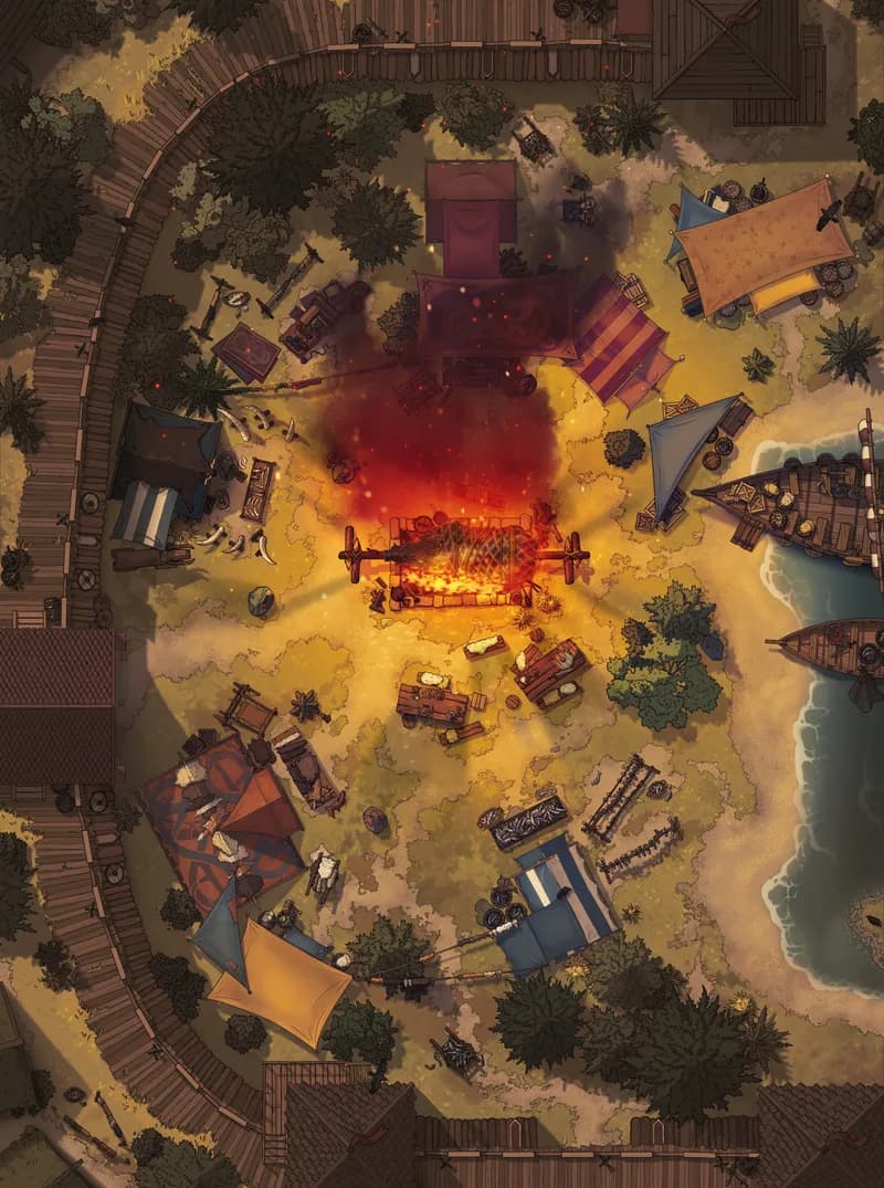 Viking Market map, Charred variant