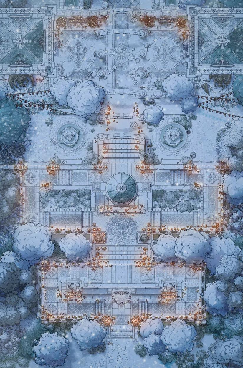 Candlestair Shrine map, Winter variant