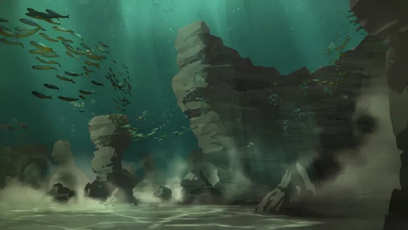 Tidal River map, Underwater variant