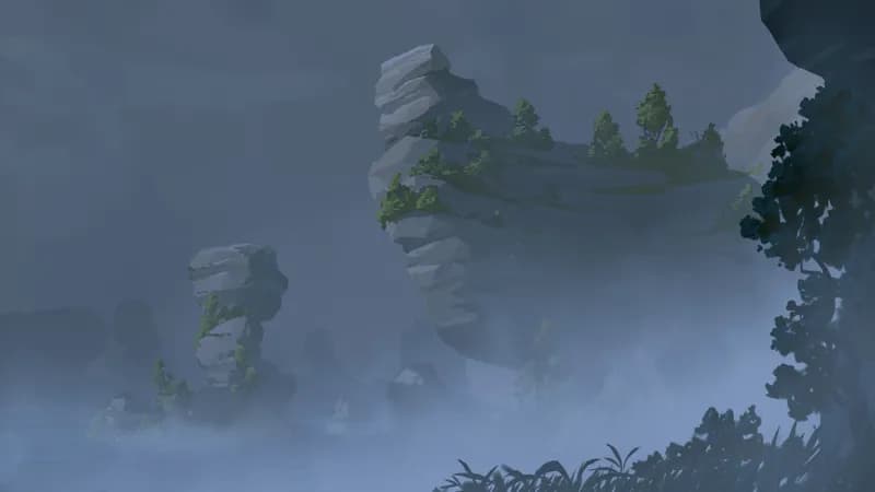 Tidal River map, Fog variant
