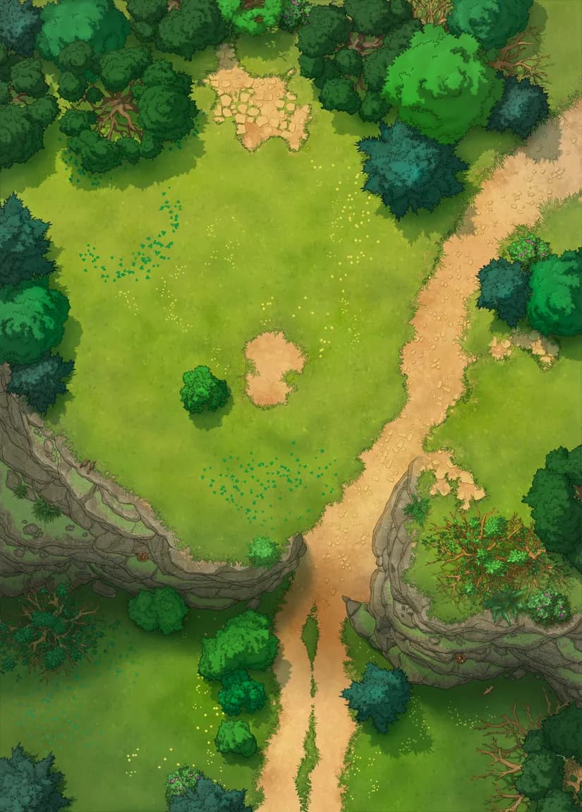 Caravan Camp map, Natural Day variant