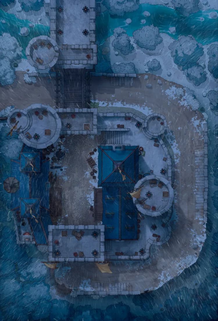 Riverwood Toll Castle map, Winter variant