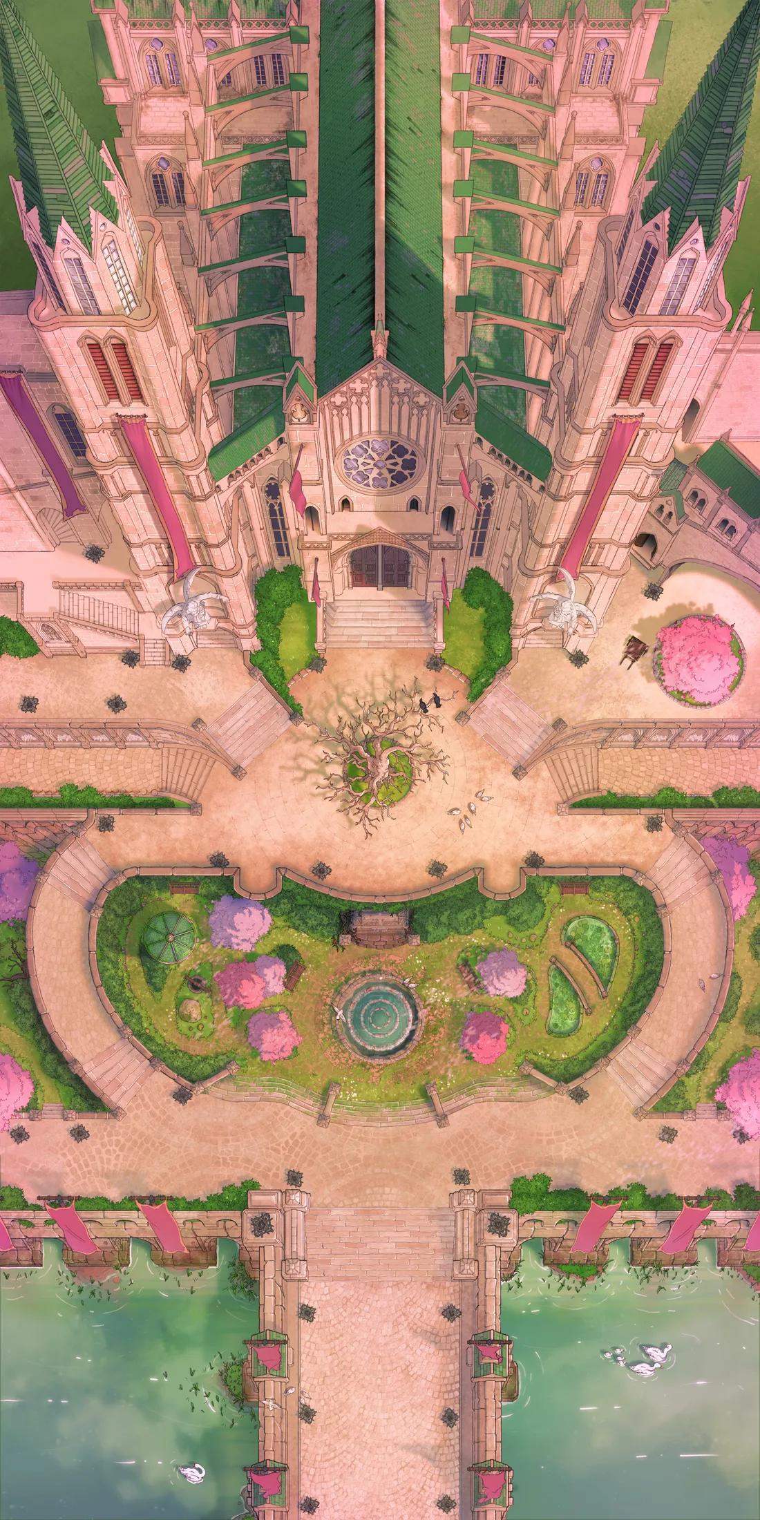 Grand Cathedral map, Spring variant