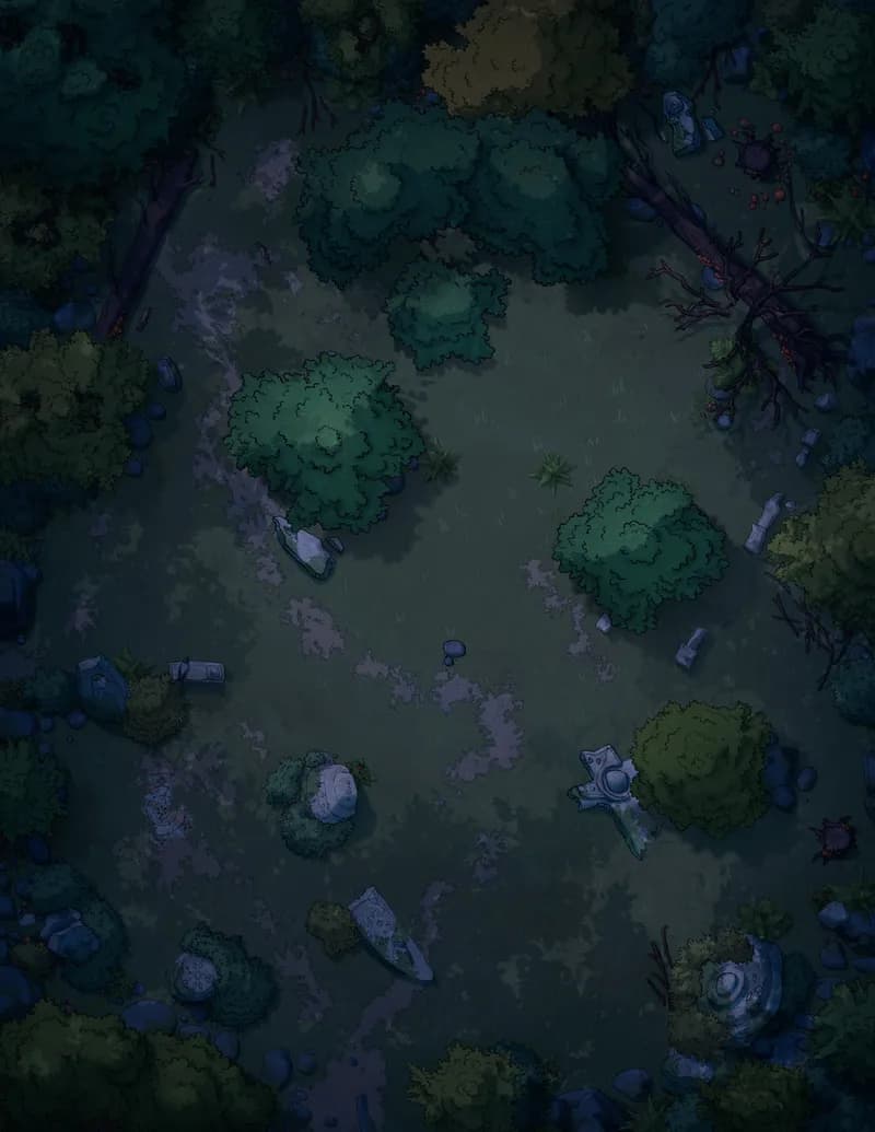Young Adventurer's Hideout map, Natural Night variant