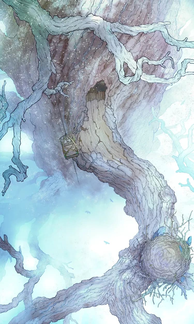 Yggdrasil Branch Overlook map, Winter Day variant