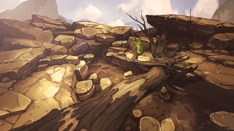 Treant Falls map, Desert variant