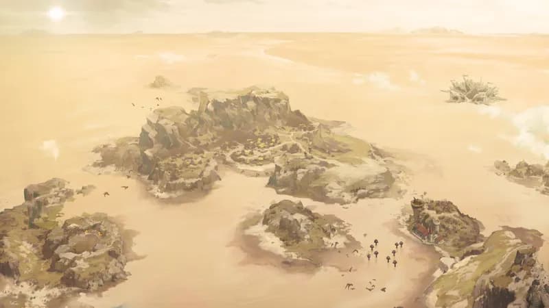 Pirate Islands map, Desert variant