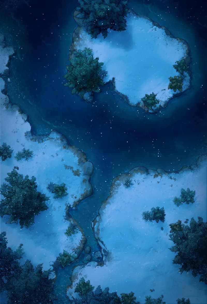 Frozen Tombs map, Natural Night variant