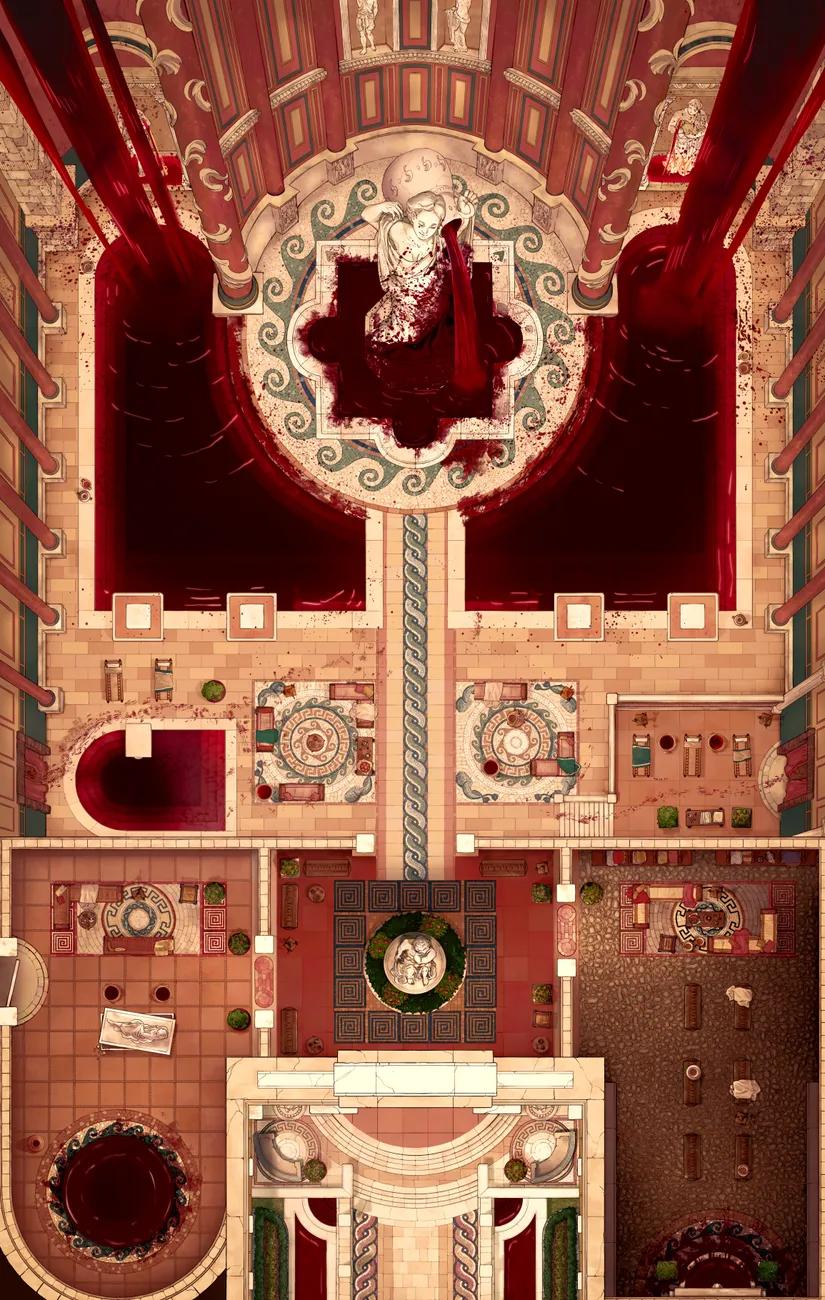 Imperial Bath Complex map, Blood Pool variant
