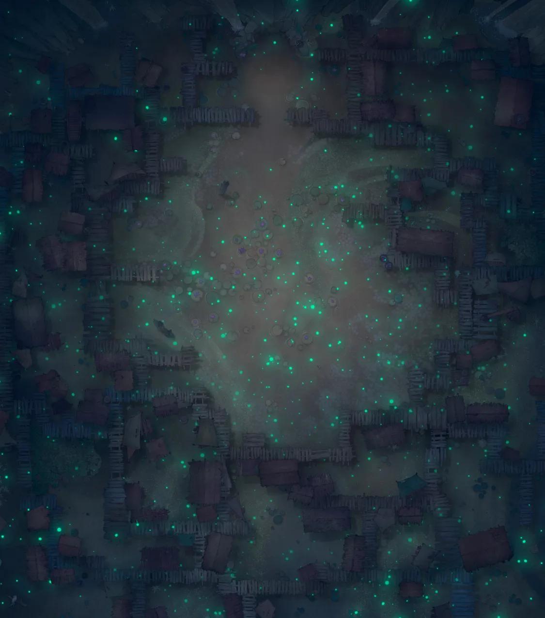 Bullywug Swamp map, Fireflies Night variant