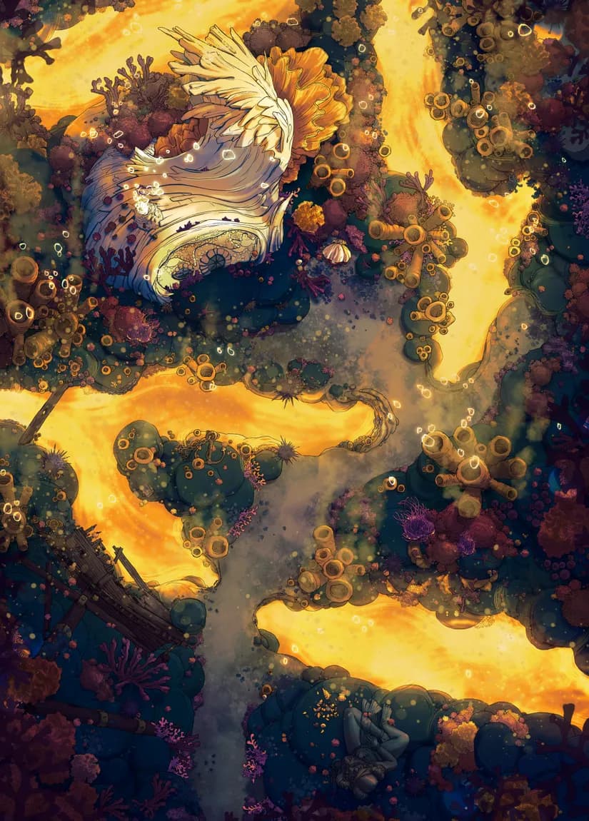 Coral Witch Cottage map, Thermal variant