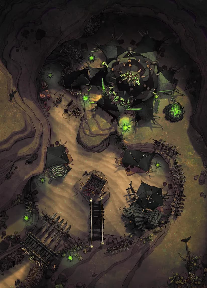 Orc Desert Camp map, Dark Magic variant