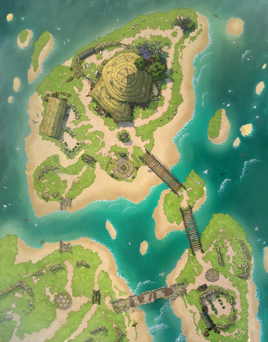 Druid Islands map, Islands variant