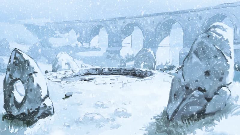 Burial Barrow map, Winter variant