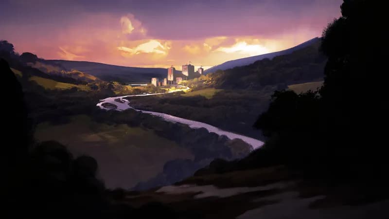 Adventurer's Guildhall map, Sunset variant