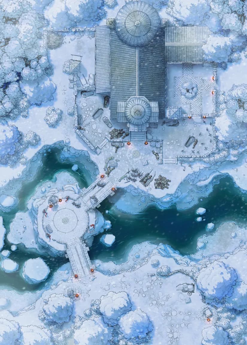 Celestial Chapel map, Winter Day variant