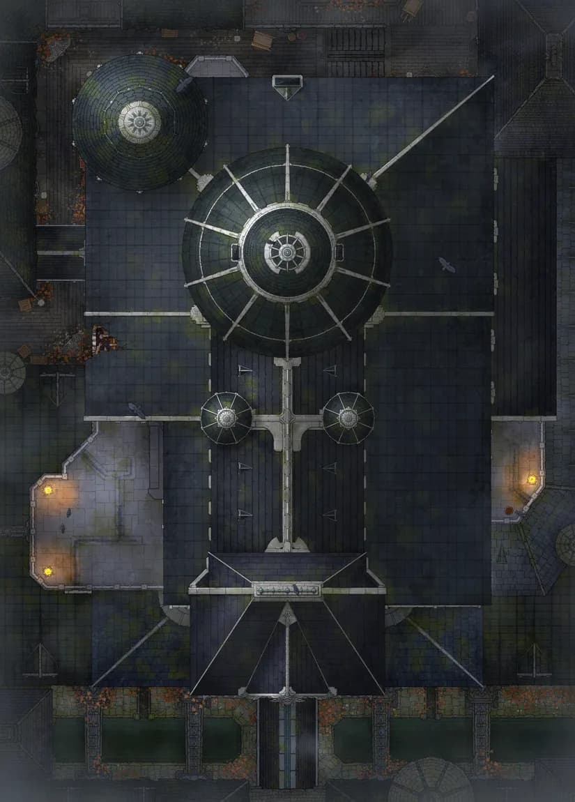 Muniment Chamber map, Original Night Roof variant