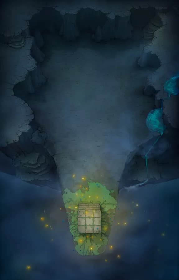 Mountaintop Altar map, Night Green Shrine variant
