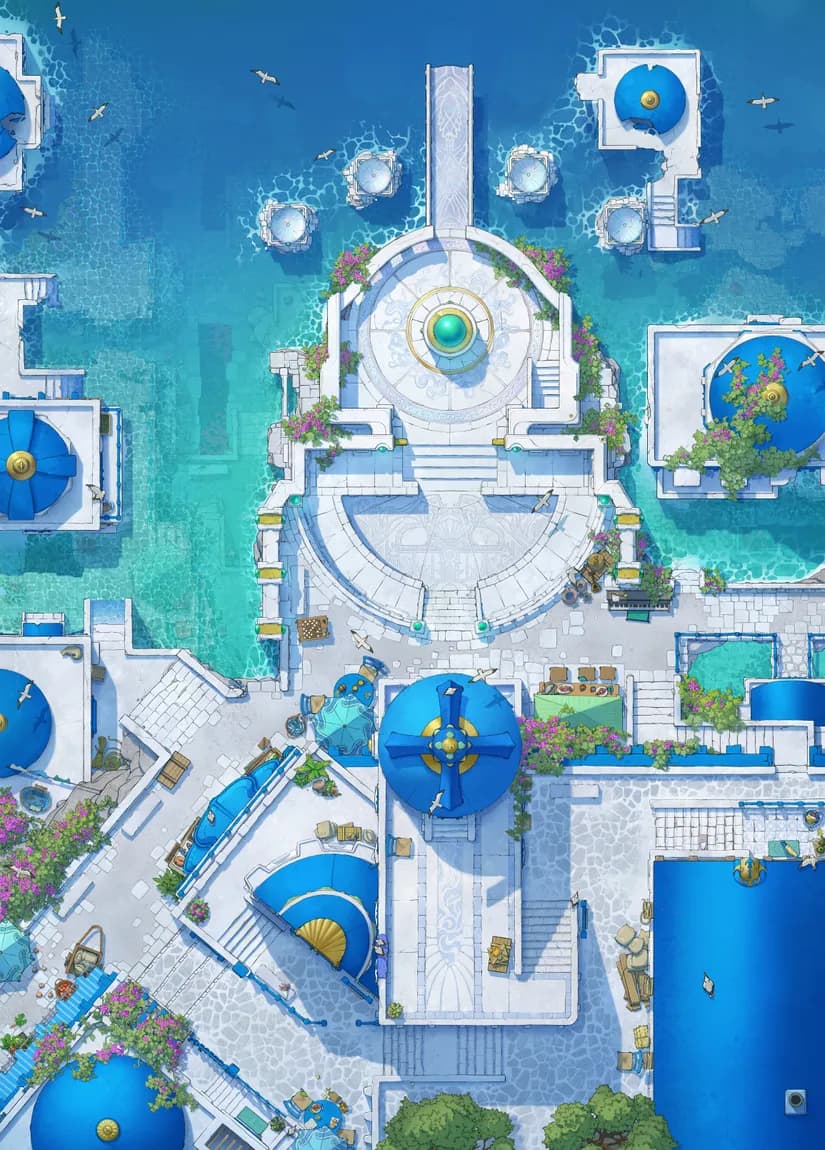 Shimmering Port map, Flood Stage 01 variant