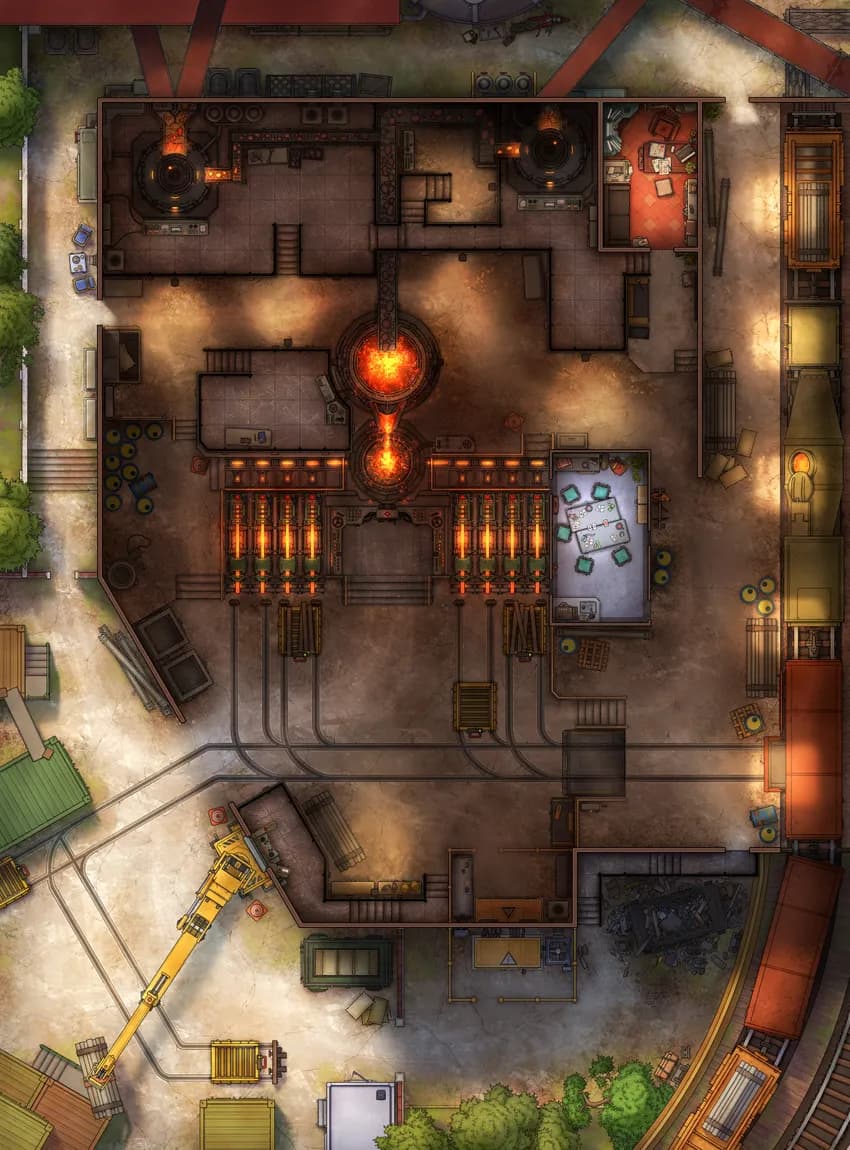 Steel Mill map, Original Day Interior variant