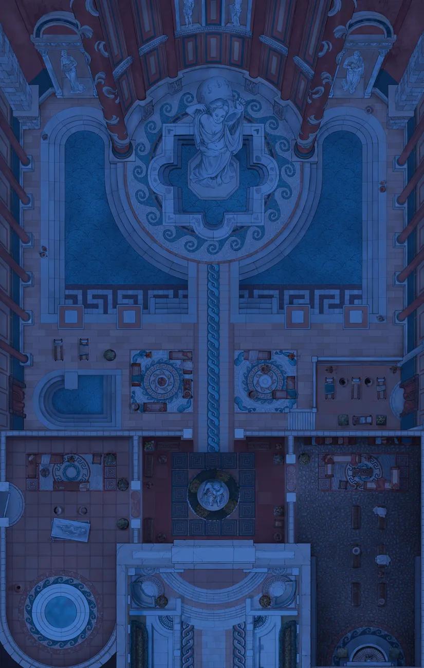 Imperial Bath Complex map, No Water Night variant