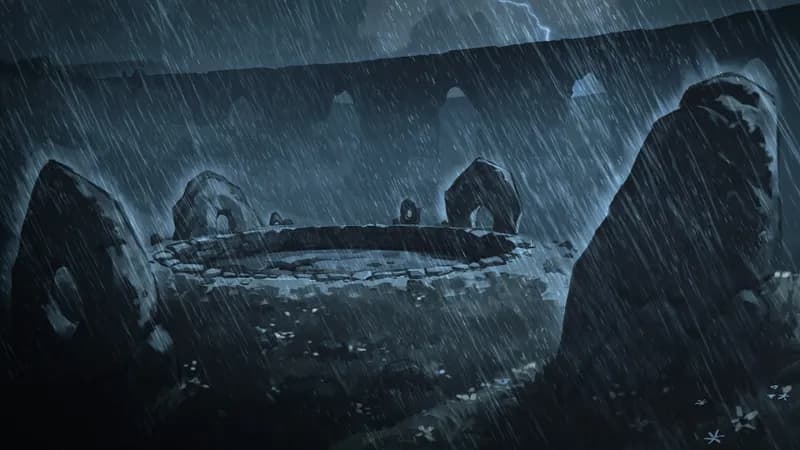 Burial Barrow map, Rain variant