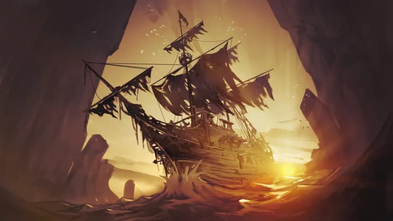 Haunted Ghost Ship map, Sunset variant
