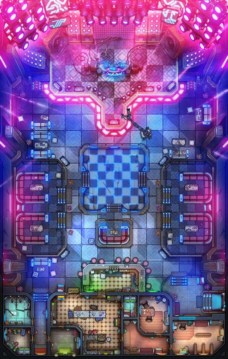 Cyberpunk Club map, Original Night variant