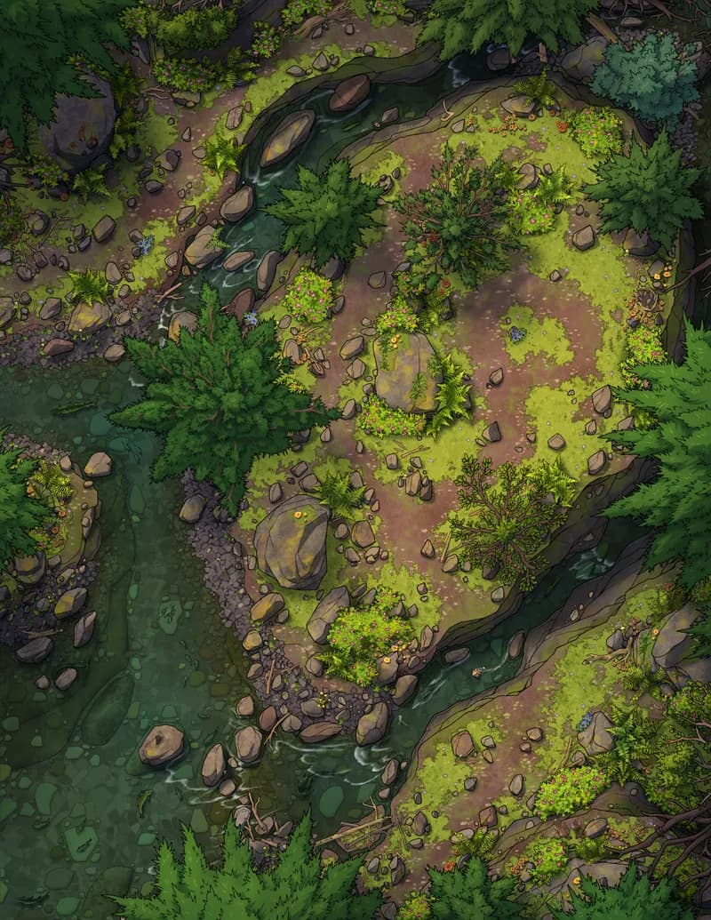 Knight's Refuge map, Natural Day variant