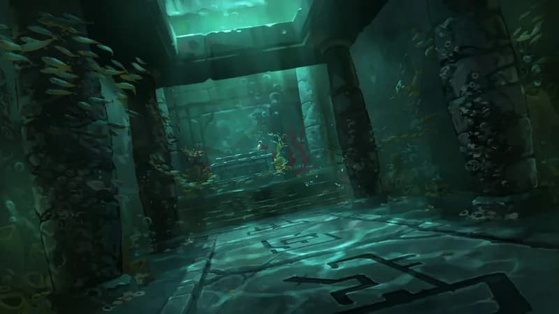 Deep Sea Temple map, Original Day variant