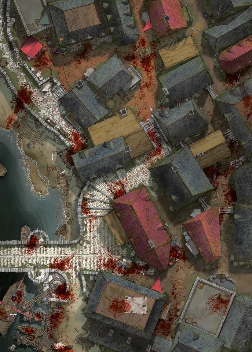 Low Town Docks map, Massacre variant