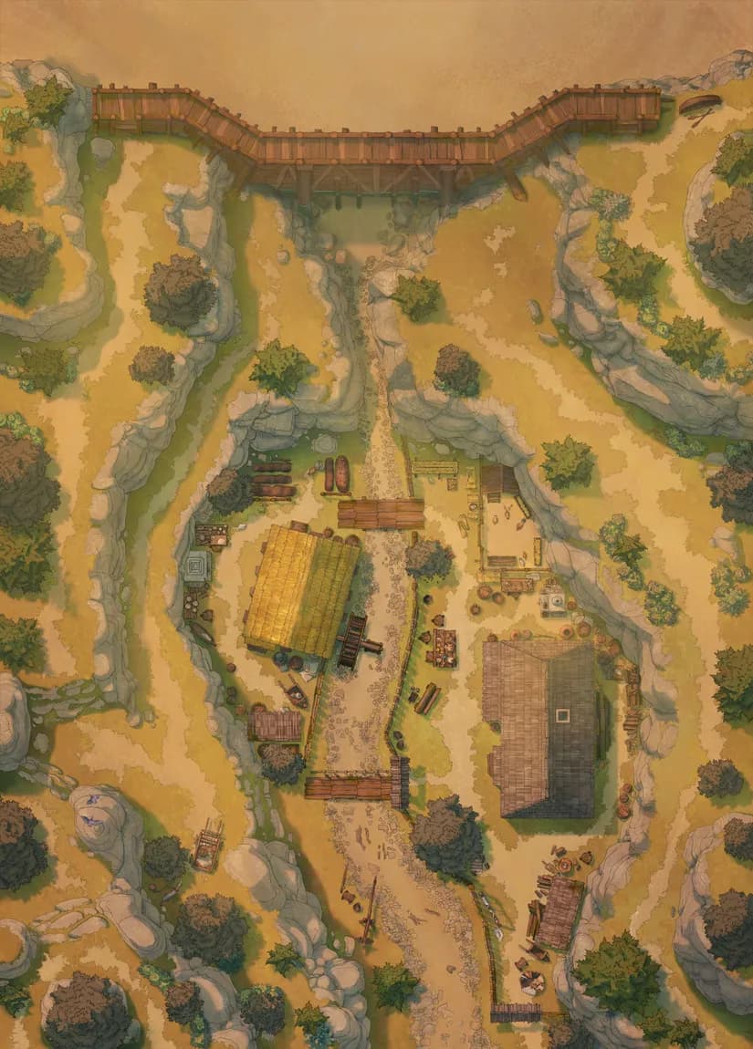 Riverside Mill map, Drought variant