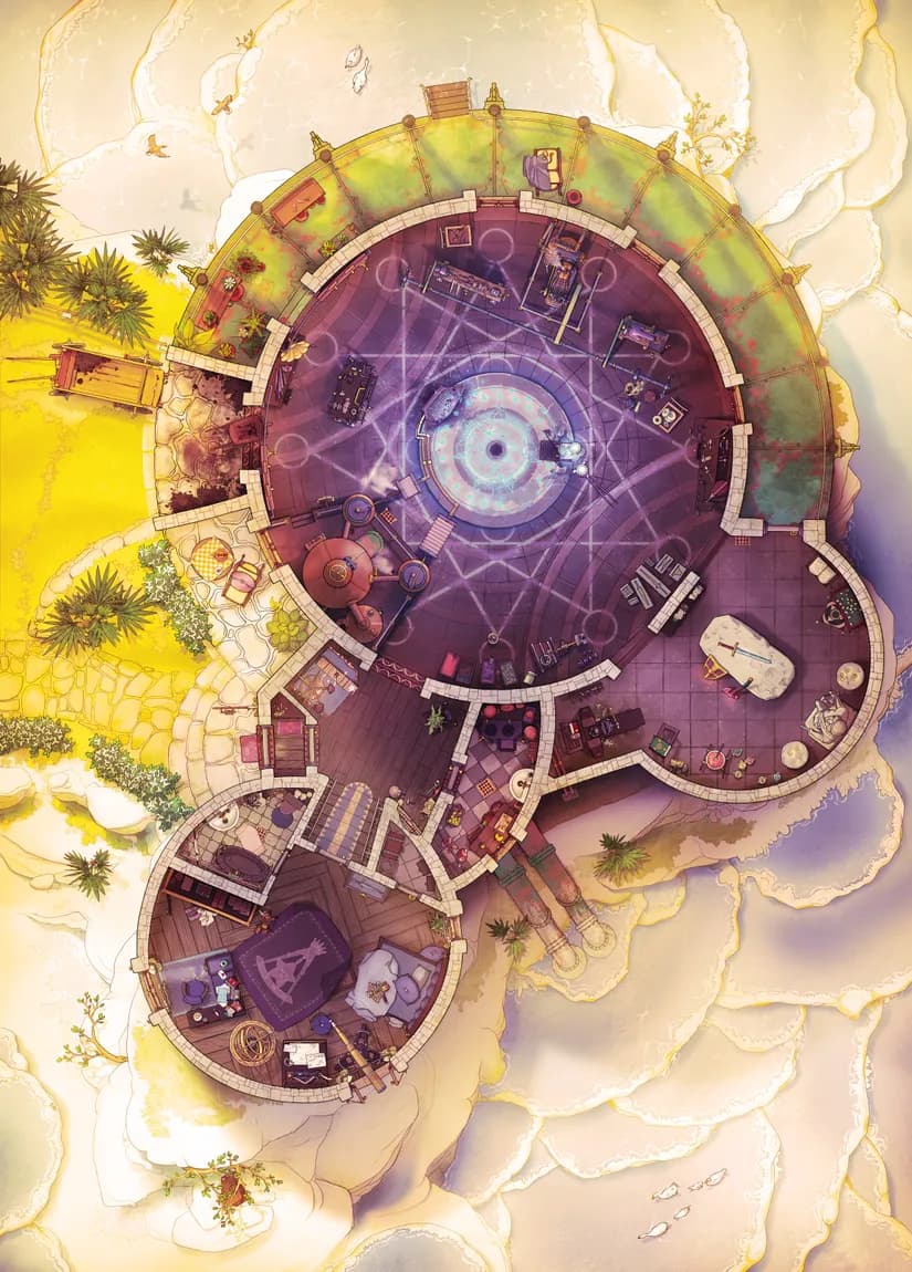 Forge of the Wizard Blacksmith map, Sunset variant