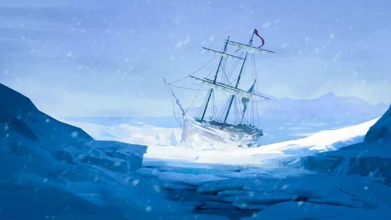 Arctic Expedition map, Ocean Day variant