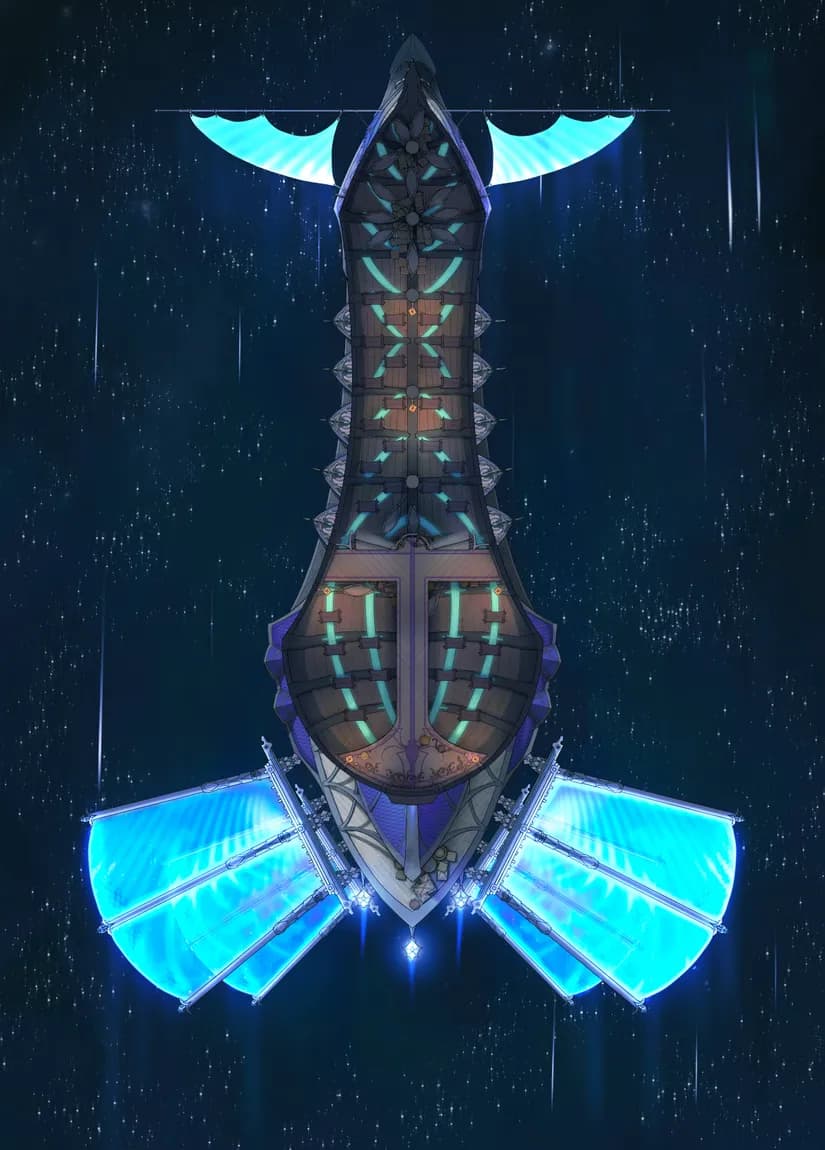 Drow Warship Interior map, Astral Bottom Deck variant